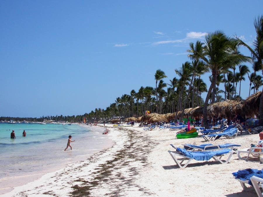 Una playa de Punta Cana mirando al sudeste, en una foto de archivo de 2004.